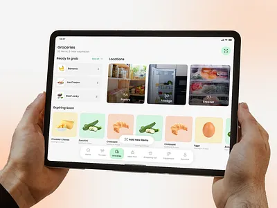 KitchenAid – Smart Cooking & Recipe Management App app design clean design cooking app cooking assistant cooking ui dashboard design design food app food tech interaction kitchen app meal planner product design recipe app recipe ui smart kitchen tablet app ui ui ux ux