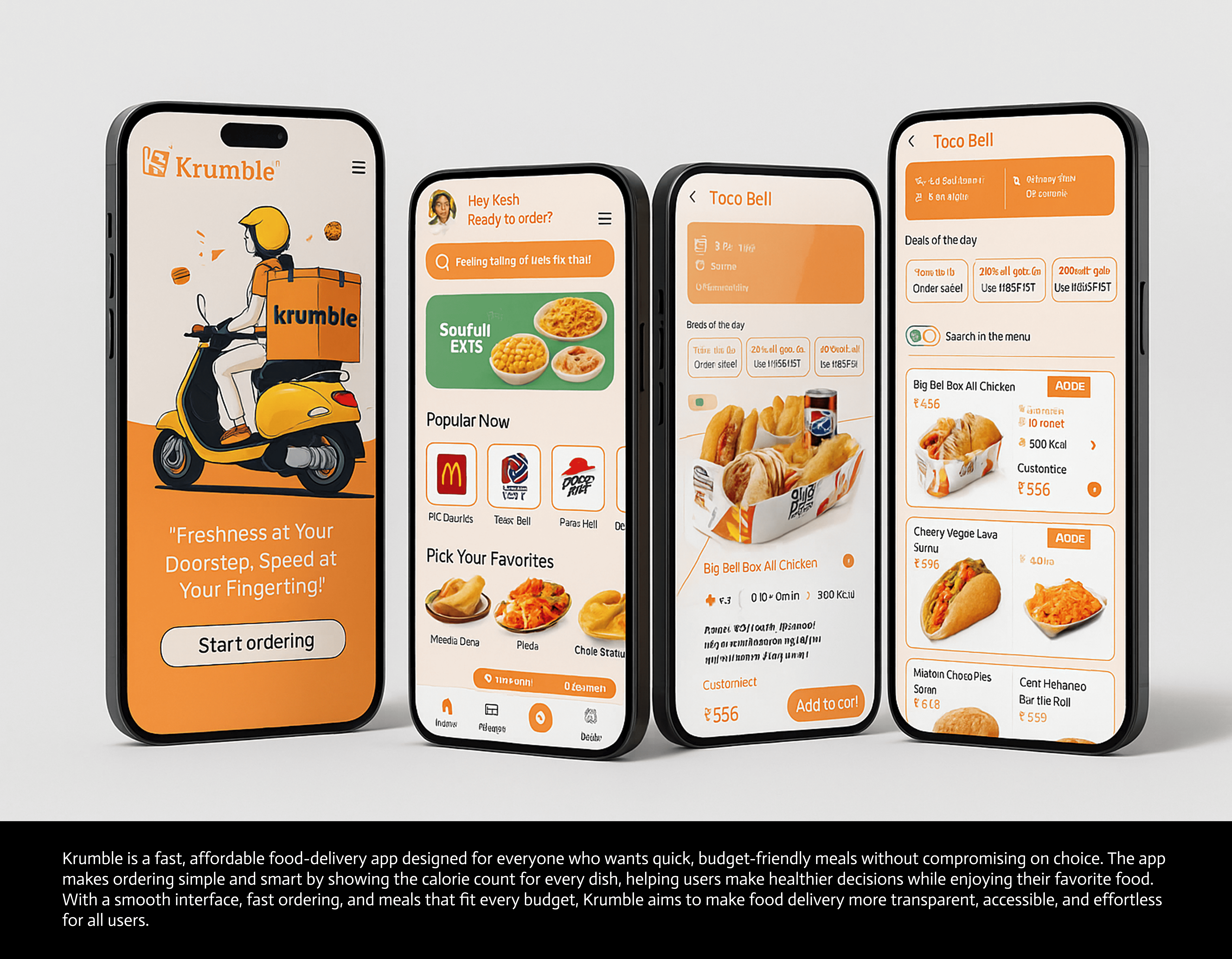 Food Delivery App UI animation branding logo ui