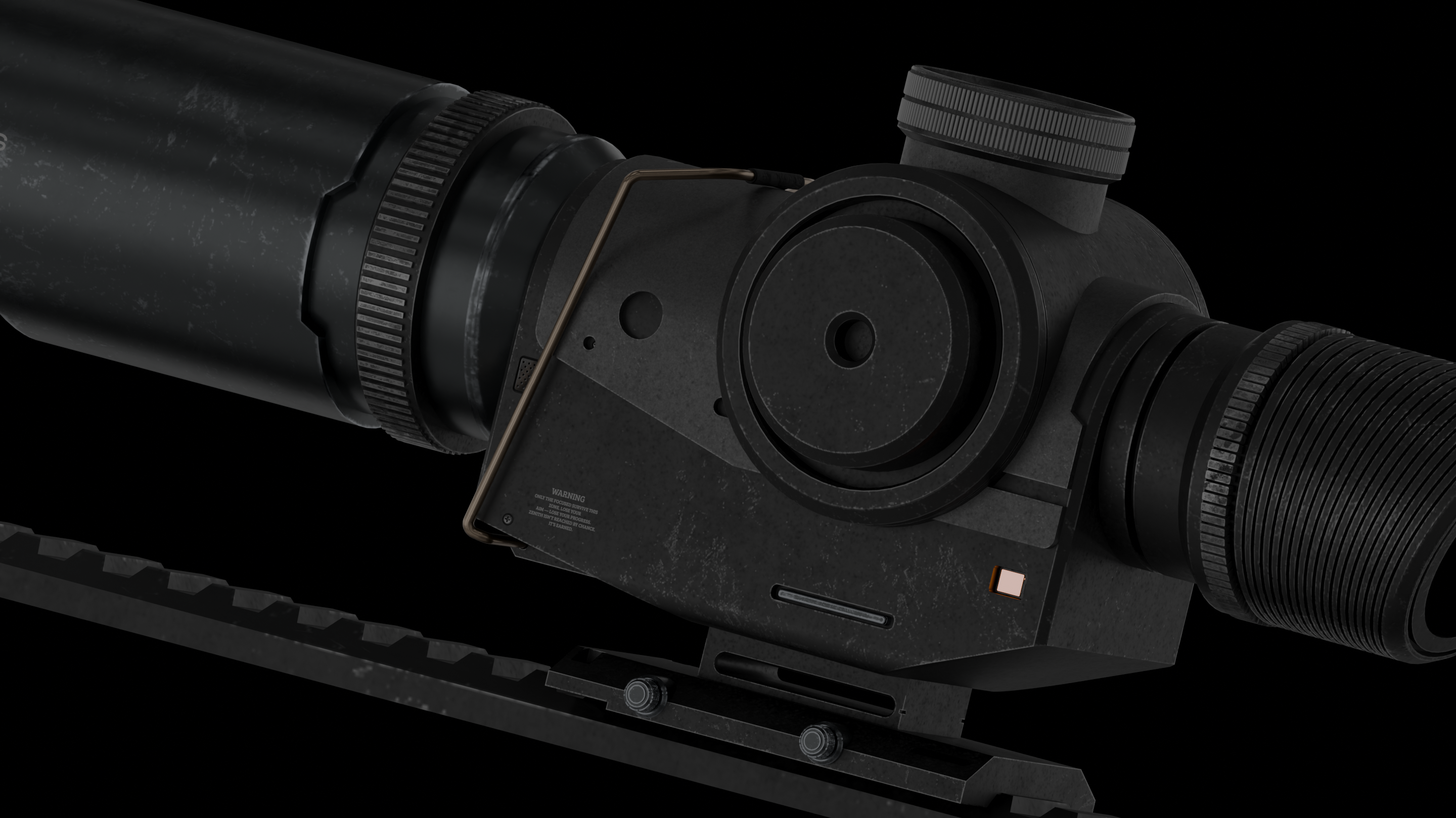 3D Sniper Scope in Blender — Modeling & Motion Design 3d animation motion graphics