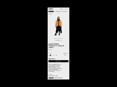 Errorwear® concept pt. 06 branding concept design interface layout mobile typography ui ux web