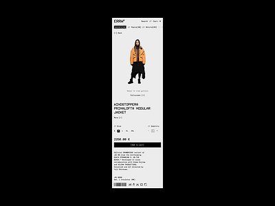 Errorwear® concept pt. 06 branding concept design interface layout mobile typography ui ux web