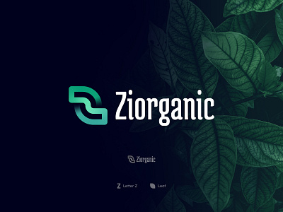 Ziorganic logo brand branding design graphic design logo