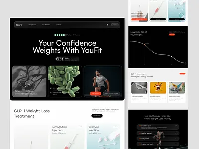 Fitness Figma Landing Page bodybuilding landing page clean ui exercise app ui fitness fitness landing page fitness ui gym landing page gym website health website hero section minimal design modern landing page personal trainer website responsive website sport website ui design web design wellness design workout program workout ui