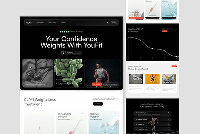 Fitness Figma Landing Page bodybuilding landing page clean ui exercise app ui fitness fitness landing page fitness ui gym landing page gym website health website hero section minimal design modern landing page personal trainer website responsive website sport website ui design web design wellness design workout program workout ui