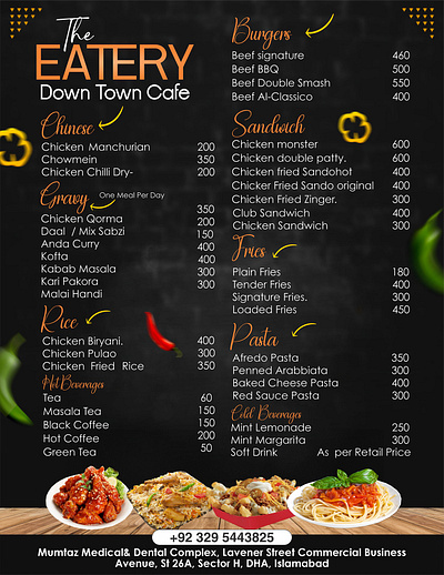 Design a menu for a fastfood brand 3d animation branding graphic design logo motion graphics ui