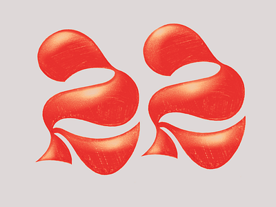 22 - November 2025 22 custom lettering drawing handdrawn illustration lettering nad number procreate texture typography