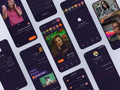 Tinder Project 👌🖤 graphic design ui