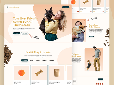 Pawsome Sample Site branding layout ui ux web design