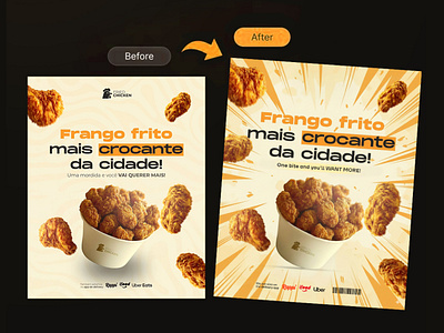 Chicken Fry Ads Creative | Visumind Creative advertising branding chicken fry delicious food design fast food food ads food banner food creative fried chicken graphic design inspiration restaurant social media post visumind visumind creative
