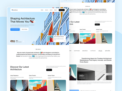 Creative Architecture Web UI architects cleanui construction engineering creativeagency designinspiration designtrends engineering homepage interactiondesign interface landingpage minimal modernui portfolio productdesign uiux web app webdesign webdesigner webflow