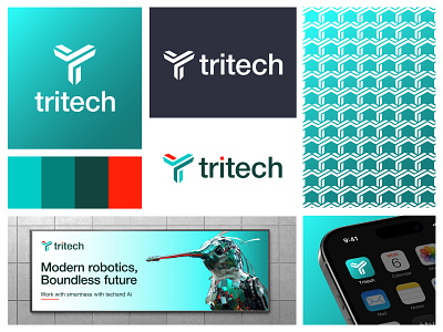 Tritech Logo Concept app icon brandidentity branding brandlogo design elegant design geometric design graphic design gridlogo illustration logo logos minimal minimalist modern motion graphics simple design t letter techlogo technology