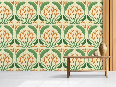 Tropical Dreams. Illustration&pattern for wallpaper and fabrics design digital illustration fabric pattern fapric print graphic design illustration pattern patterns plant illustration print print for fabric seamless pattern wallpaper pattern wallpaper print