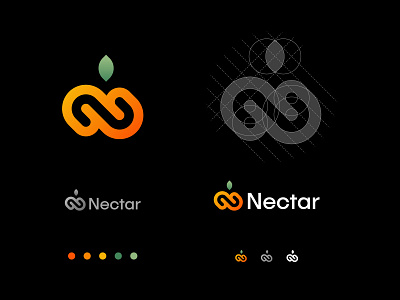 nectar logo brand branding design graphic design logo