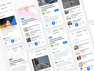 Mobile Articles & Blogs - Lookscout Design System android app application clean design ios layout mobile responsive ui user interface ux