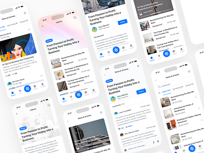 Mobile Articles & Blogs - Lookscout Design System android app application clean design ios layout mobile responsive ui user interface ux