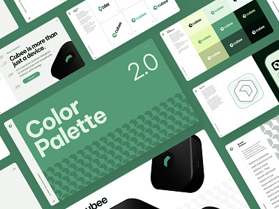 Cubee – Color Strategy | Design Language brand color brand strategy branding clean energy color palette color system cubee design system digital product dtail studio eco branding energy brand green tech hardware branding modern branding packaging design product design smart energy smart home visual identity