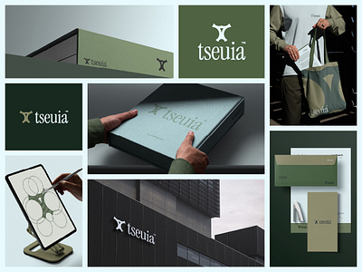 Tseuia Branding Bento bento brand brand identity brand mockup branding concept designer digital academy education idea learning platform logo logo design logo expert logotype luxury design minimal modern premium brand visual identity