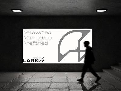 theLARK billboard billboard mockup bird icon bird logo branding design grafiko labs graphic design icon bird logo logo design minimal bird minimal logo minimalist logo mockup modern mockup premium mockup simple logo