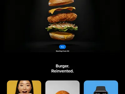 Design Challenge #3 : What if apple would make fast-food? budarinachallenge figma ui web