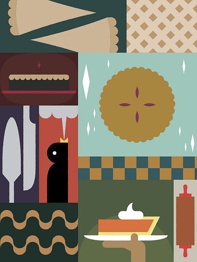 Pie! desssert food illustration kitchen pie