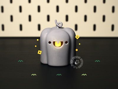 pumpkin candle 3d animation brokje candle cute design halloween illustration pumpkin toy