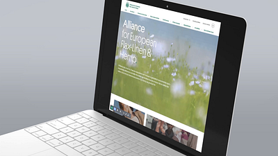 Alliance for European Flax-Linen & Hemp ui webdesign