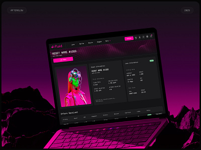 Fluid - NFT Platform Website admin panel app art branding clean crypto dashboard design nft platform design ui ux web design