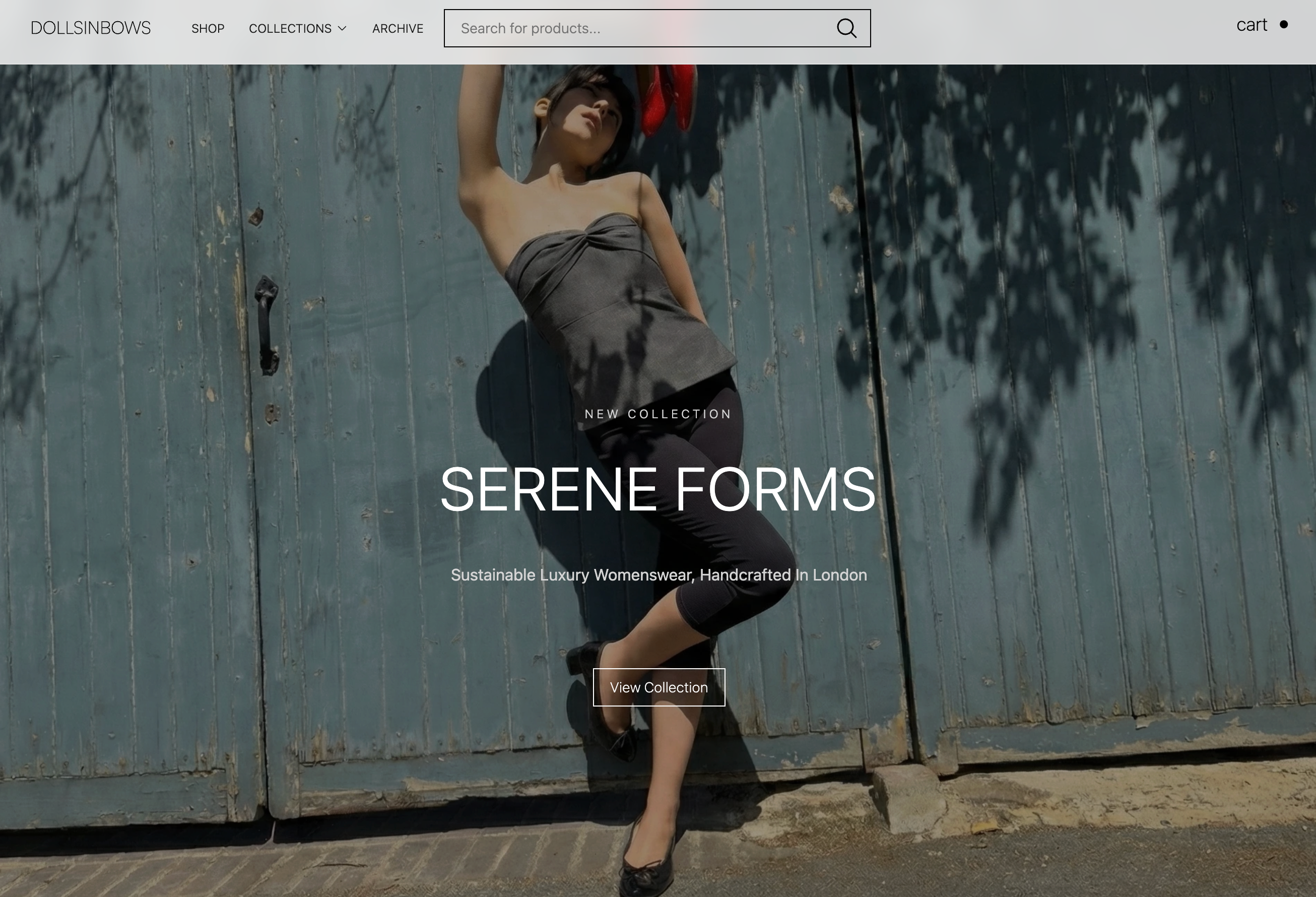 Dollsinbows — Headless Luxury E-commerce clean ecommerce editorial fashion headless cms luxury minimalist nextjs react sanity stripe typescript ui web design