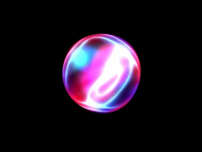 Orb AI motion ai animation designer glowin graphic design light orb sphere web