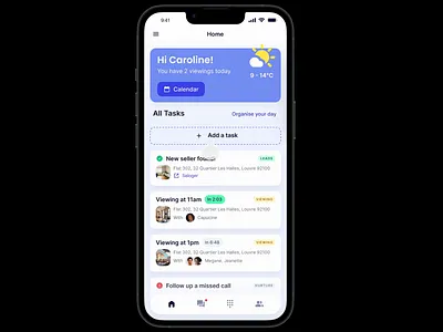 Nomad – AI Assistant for Estate Agents in Paris figma mobile design product design rapid prototyping ui ux strategy