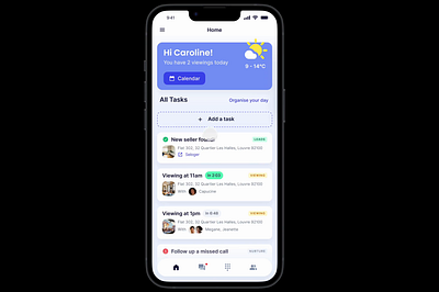 Nomad – AI Assistant for Estate Agents in Paris figma mobile design product design rapid prototyping ui ux strategy