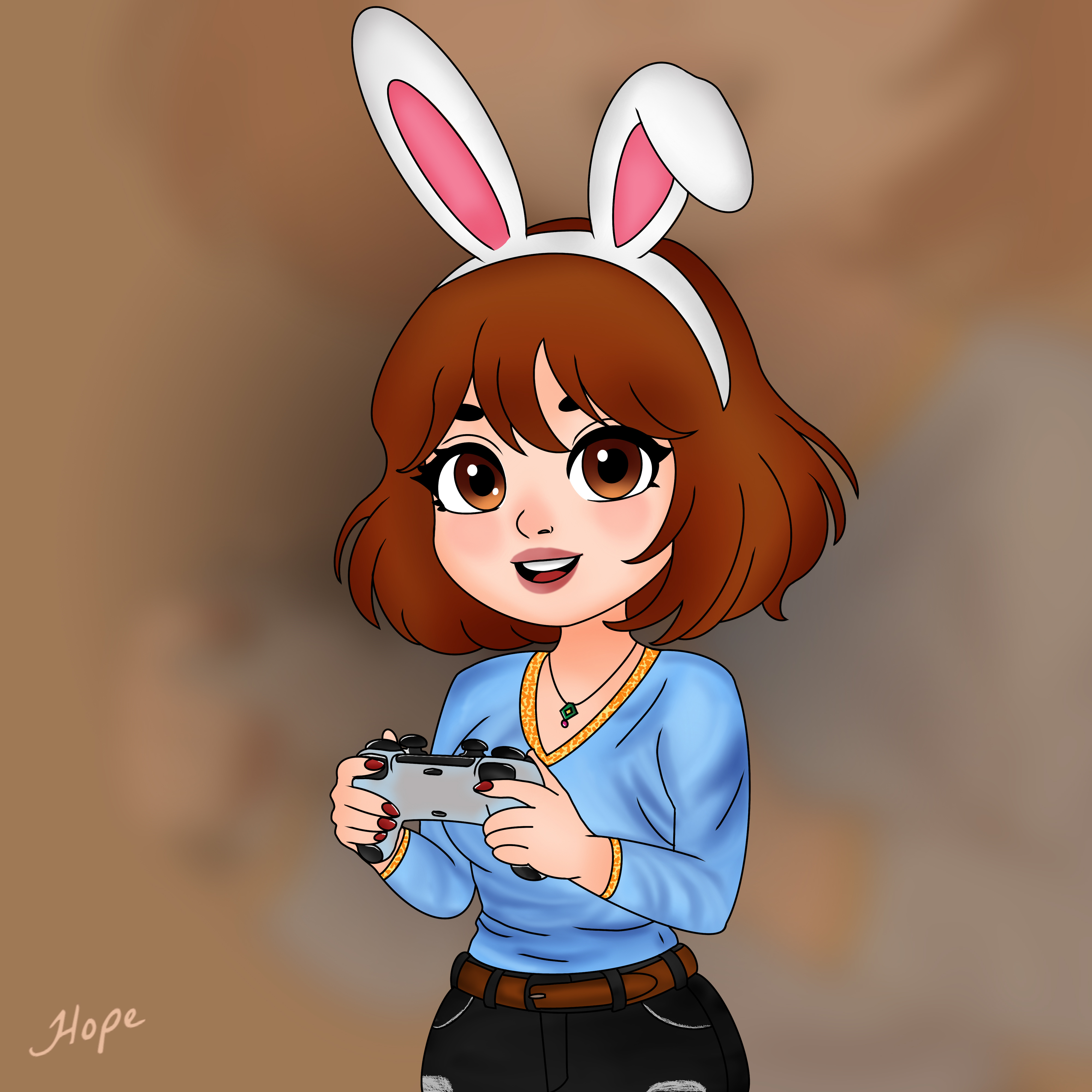 Rabbit Girl Character Design anime anime art artwork character character design character illustration cute art cute girl design digital art girl art graphic design illustration logo rabbit girl