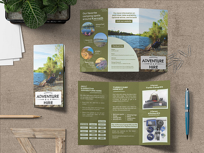 Tri-fold Brochure for Karratha Adventure hire banner branding brochure brochure for printing flyer flyer for print graphic design illustration marketing print design tri fold tri fold for printing