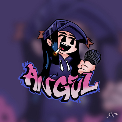 Angel Mascot Logo Design art artwork character character design character illustration design digital art gaming logo gaming logo design graphic design illustration logo logo design mascot mascot logo mascot logo design