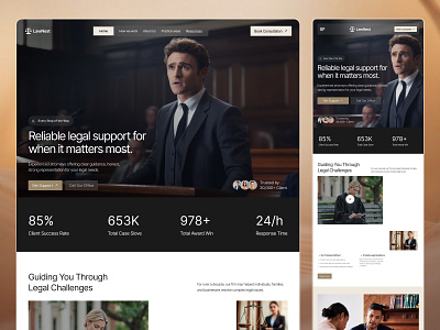 Law Firm Website attorney court democracy judge landing page landing page design law law firm law firm website lawfirm lawyer legislation ui web design website