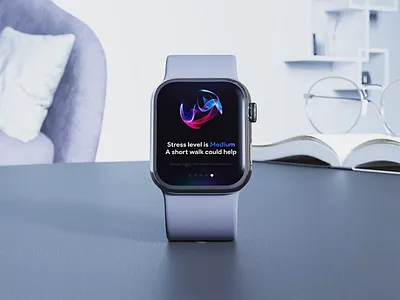 InstantHealth Smartwatch UI 3d ai animation app artificial intelligence data fitness health health tracker kpi minimal ui mobile ui motion graphics product design smart watch ui design ux design watch app watchos wearables