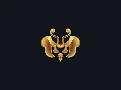 Luxurious butterfly and lion logo for sale abstract beauty brand mark butterfly logo creative logo fashion hybrid logo lion logo luxury mascot memorable modern logo monoline simple timeless