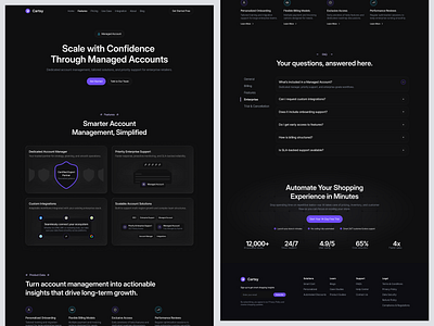 Managed Accounts Overview: Account Management for Enterprise account account management b2b business business tools dark mode enterprise integration landing page landing page saas management overview saas saas b2b saas marketing web saas web design saas website tools web design website design