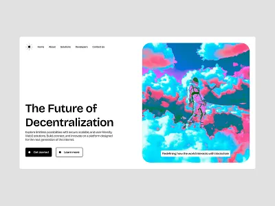 Web3 Hero Section design designer figma hero herosection minimal modern ui uiux uiuxdesign ux web web3 webdesign website