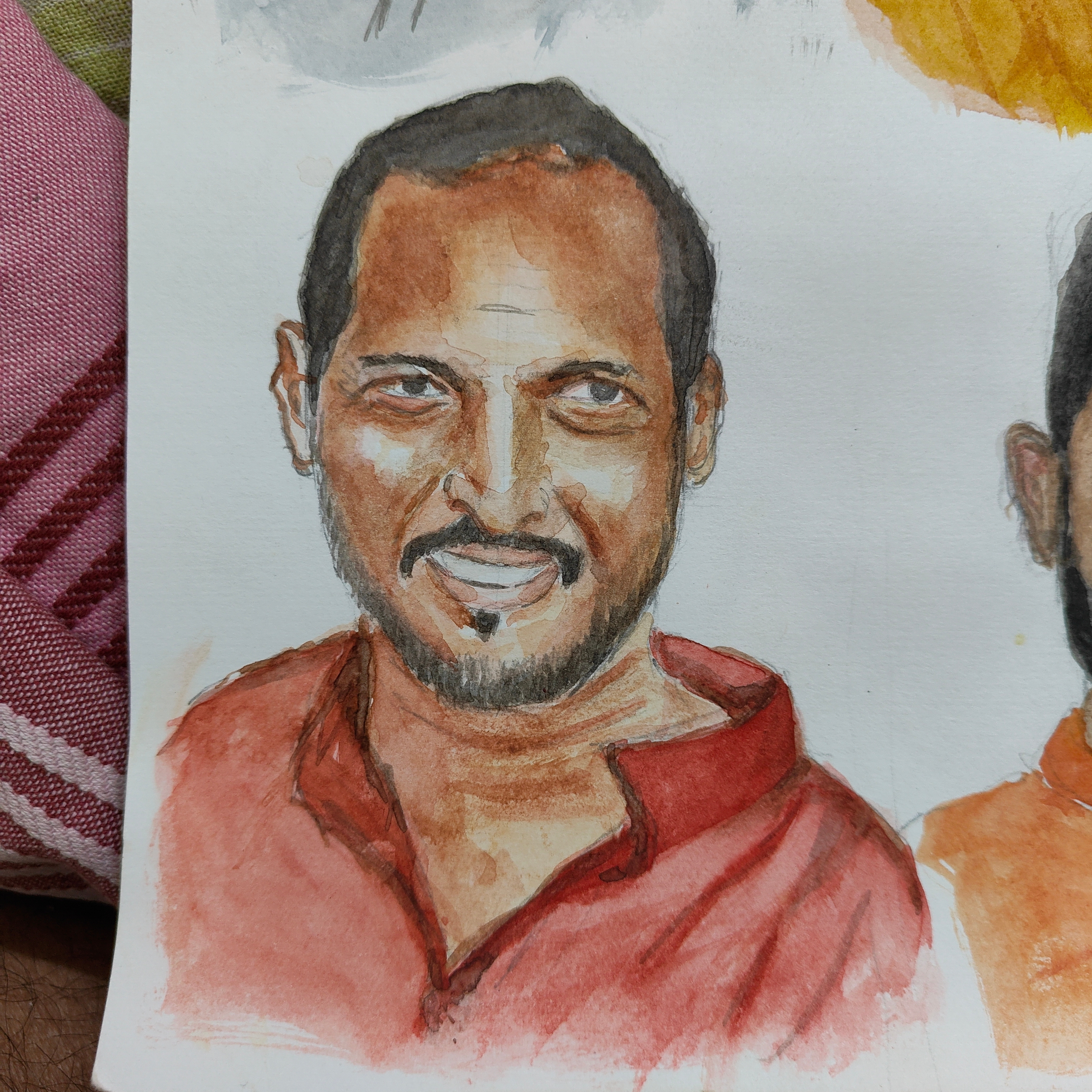 Water Color portrait painting art painting traditional art visual artist water color