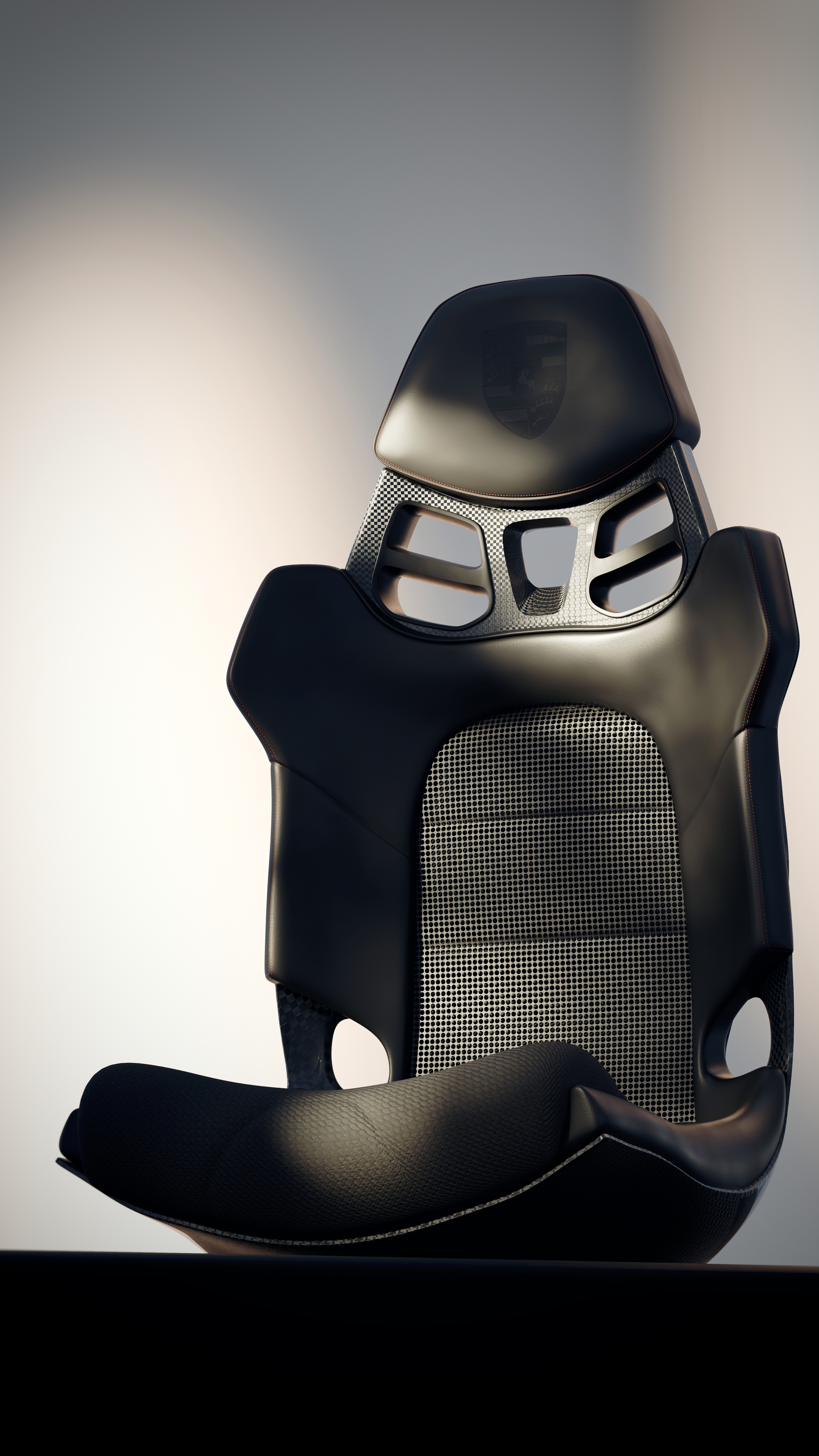 Porsche 911 GT3 Bucket Seat 3d 911 animation automotive b3d blender blender3d car graphic design gt3rs hard surface modeling lighting modelling porsche product racecar