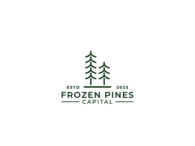 The Frozen Pines logo abstatct logo branding financial logo flatlogo frozen logo graphic design hedge fund logo illustration letter logo logo logo design minimalist logo pine pine logo ui