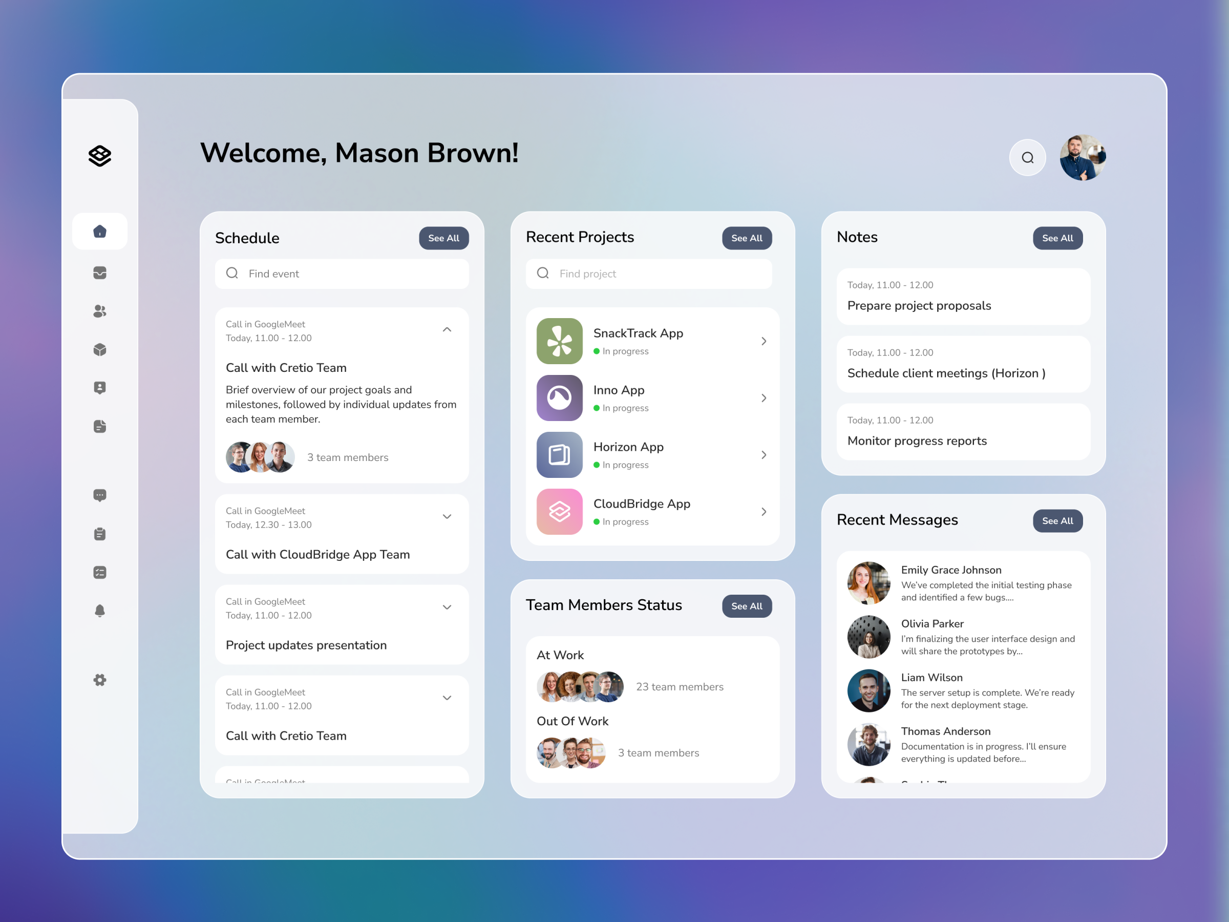 Project management dashboard | Dashboard UI / UX design app design application branding dashboard design kanban logo management ui ux