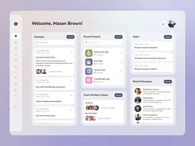 Project management dashboard | Dashboard UI / UX design app design application branding dashboard design kanban logo management ui ux