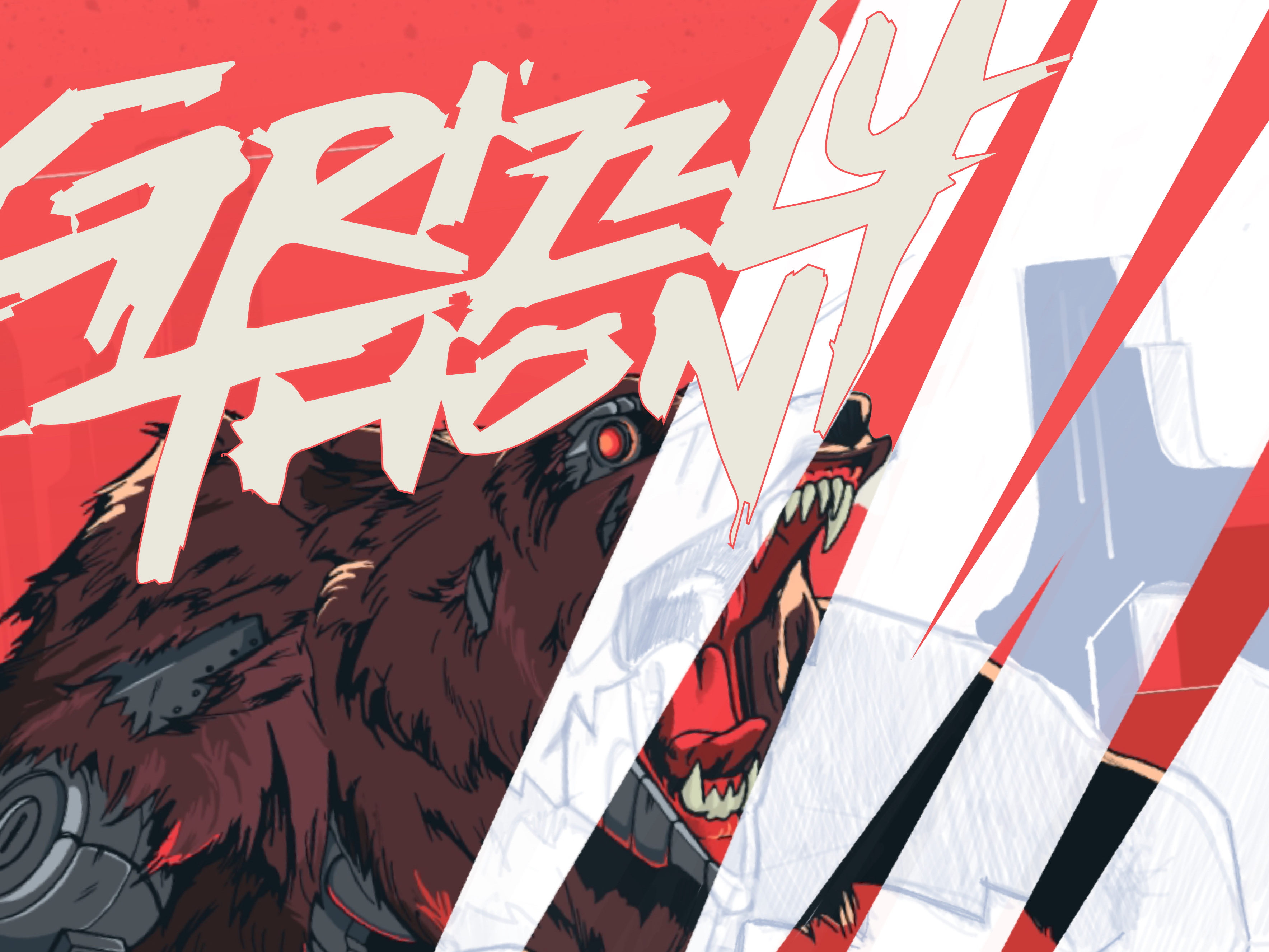 Grizzly Illustration Process art bear branding design figma graphic design grizzly illustration logo ux vector