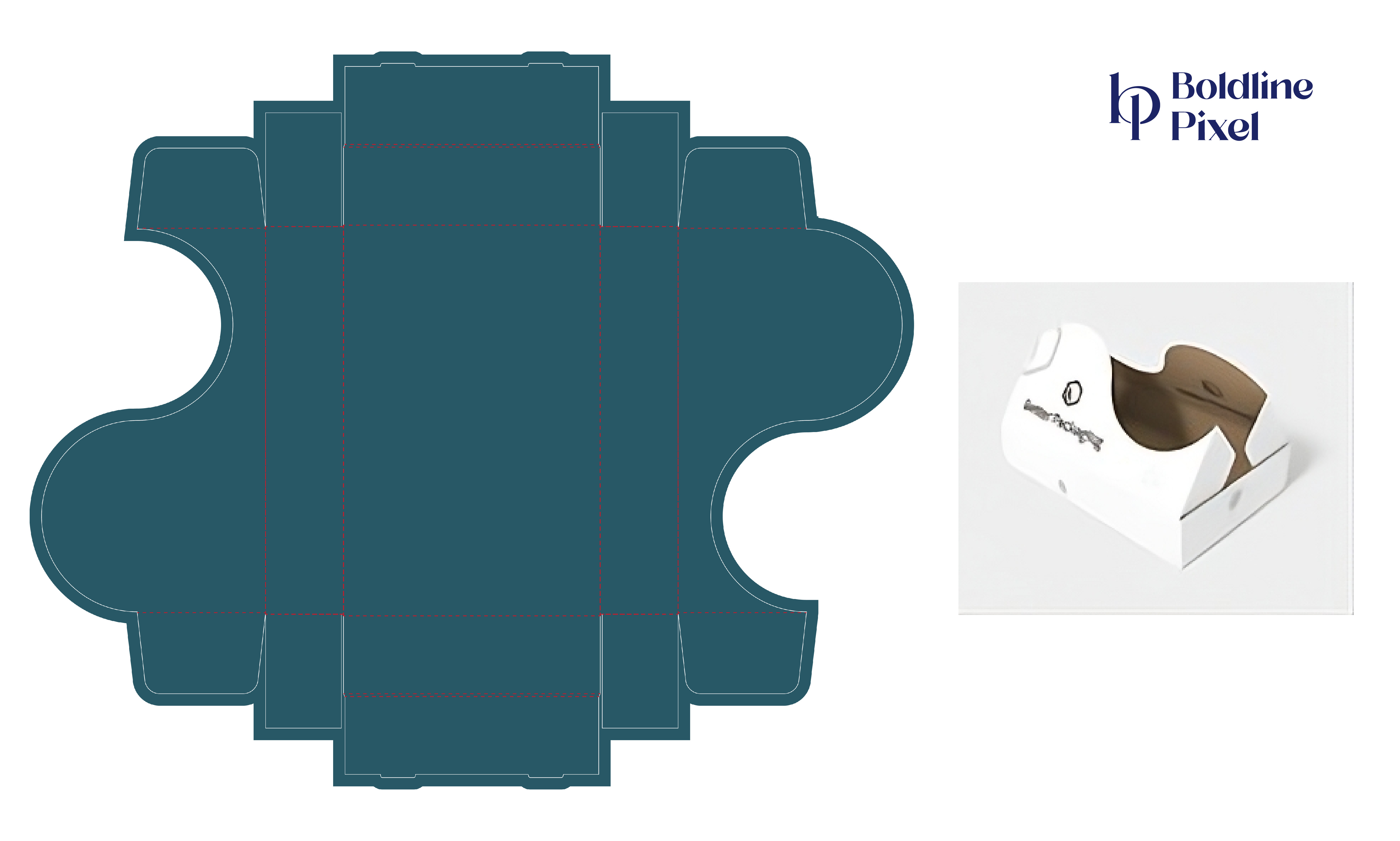 Example of Professional Box Dieline Package Design