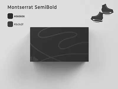 Coil Figure Skate Product Packaging Kit adobe illustrator athletic wear branding branding clothing brand packaging graphic design logo minimalist design mockup package design packaging mockup product design product mockup product packaging shoe box design sock mockups