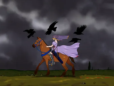 Away from...home? art artist banner graphic illustration procreate