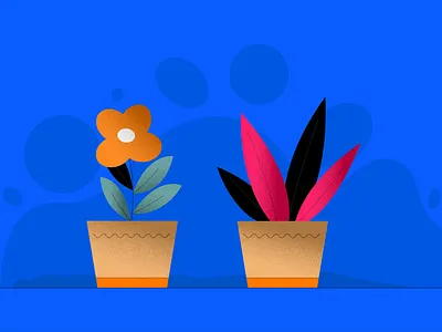 Plants art branding design grain illustration grain textures graphic design illustration logo man plants retro ui vector