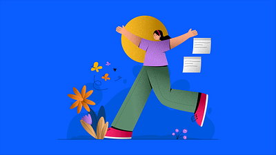 Feel Unstuck animation art branding character design feel unstuck girl graphic design illustration illustrations kit logo motion graphics plants ui vector